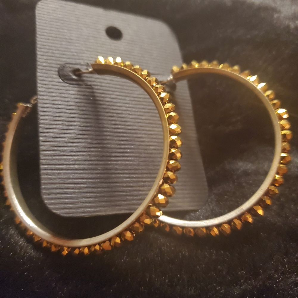 Brand new gold tone earrings!!